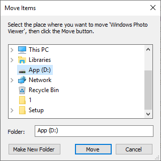 Select location