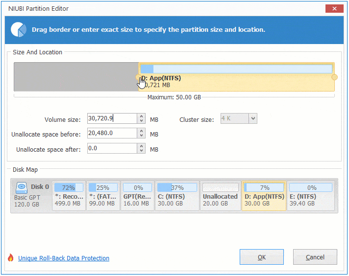 Increase D drive