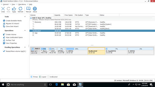 Move Unallocated