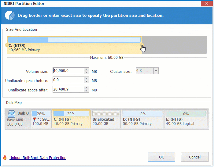 Extend C drive
