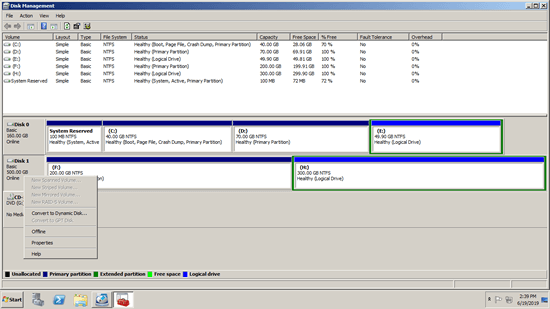 Disk operations