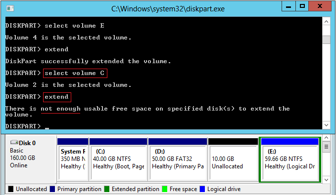 Extend error