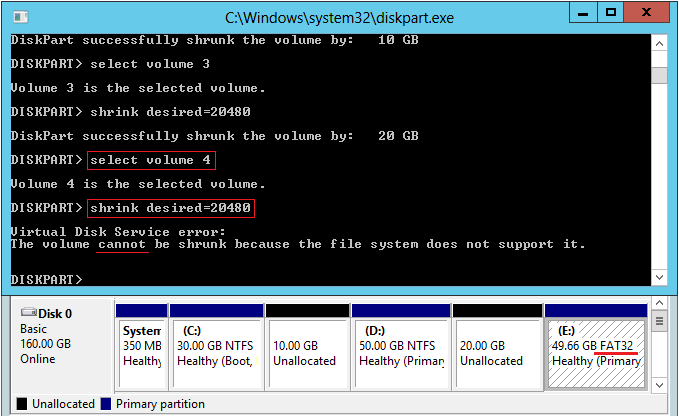 Cannot shrink