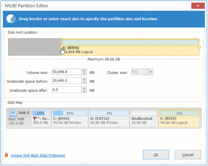 Drag to merge