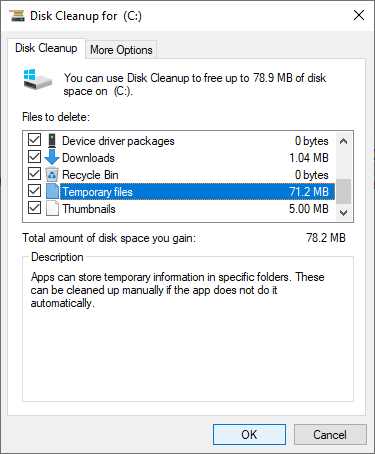 Select files
