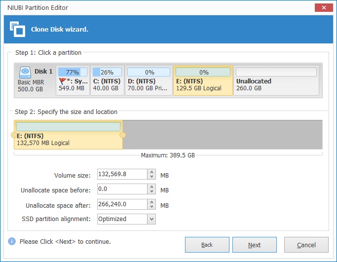 Edit partition