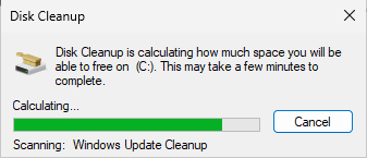 Calculate space